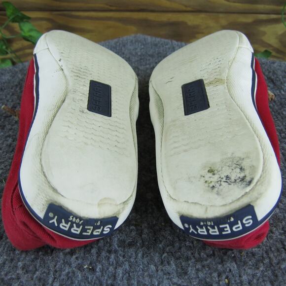 SPERRY Women's Boat Shoe Red Fabric‎ Sz 6 Medium Used 2025 - Picture 5 of 6